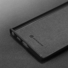 Заредете изображение във визуализатора на галерията – Dux Ducis Grit case for Samsung Galaxy S23 Ultra elegant cover made of artificial leather MagSafe black
