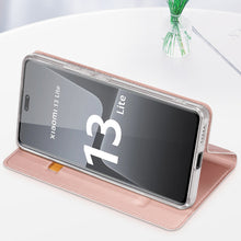 Заредете изображение във визуализатора на галерията – Dux Ducis Skin Pro case for Xiaomi 13 Lite cover with flip card wallet stand black
