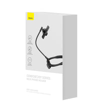 Заредете изображение във визуализатора на галерията – Baseus ComfortJoy Series universal neck mount, phone stand black (LUGB000001)
