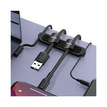 Заредете изображение във визуализатора на галерията – Baseus Cable Fixer Kit self-adhesive holder cable organizer + 15 Velcro tapes (3 colors)
