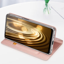 Заредете изображение във визуализатора на галерията – Dux Ducis Skin Pro Case for Xiaomi Redmi Note 12 Flip Card Wallet Stand Pink
