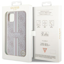 Заредете изображение във визуализатора на галерията – Guess GUHMN61P4RPSP iPhone 11 / Xr pink/pink hardcase 4G Printed Stripes MagSafe
