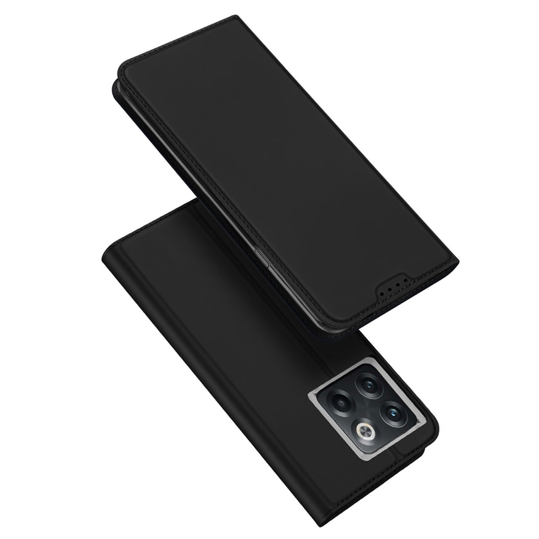 Dux Ducis Skin Pro Case For OnePlus 10T / OnePlus Ace Pro Cover Flip Card Wallet Stand Black