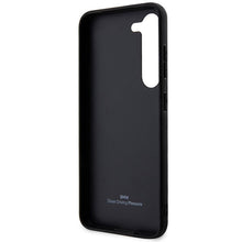 Заредете изображение във визуализатора на галерията – Original faceplate case BMW BMHCS23M22RDPK for SAMSUNG S23 Plus (Textured and Big Logo Stripe / black)
