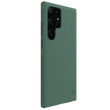 Заредете изображение във визуализатора на галерията – Nillkin Super Frosted Shield Pro case for Samsung Galaxy S23 Ultra armored case + phone stand green
