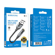 Заредете изображение във визуализатора на галерията – Borofone Adapter BV19 Creator Audio - USB to jack 3,5mm - black
