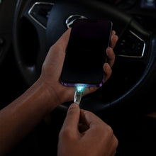Заредете изображение във визуализатора на галерията – Baseus Glimmer Series cable with fast charging USB-A - Lightning 480Mb/s 2.4A 2m white
