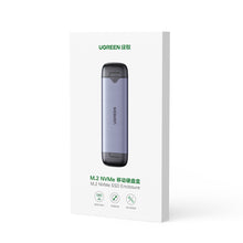Заредете изображение във визуализатора на галерията – Ugreen Pocket Drive Enclosure M.2 M-Key (USB-C / USB-A 10Gb/s) gray (CM353)
