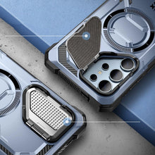 Заредете изображение във визуализатора на галерията – IBLSN Armorbox Mag Supcase case with MagSafe for Samsung Galaxy S24 Ultra - blue
