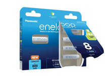 Заредете изображение във визуализатора на галерията – Rechargeable Batteries Panasonic Eneloop HR03/AAA 800mAh - 8pcs blister pack
