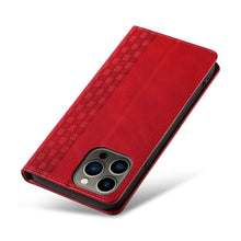 Заредете изображение във визуализатора на галерията – Magnet Strap Case for iPhone 14 Flip Wallet Mini Lanyard Stand red
