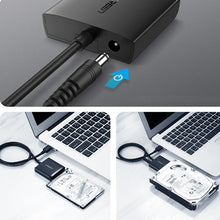 Заредете изображение във визуализатора на галерията – Ugreen USB3.0 adapter for 2.5&#39;&#39; / 3.5&#39;&#39; SATA disk black (CM257)
