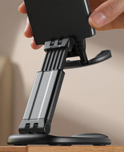 Заредете изображение във визуализатора на галерията – Joyroom JR-ZS371 foldable stand for tablet phone with height adjustment - black
