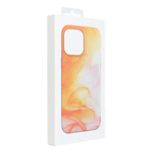 Заредете изображение във визуализатора на галерията – Leather Mag Cover for IPHONE 15 PLUS orange splash

