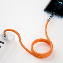 Заредете изображение във визуализатора на галерията – Angled cable USB-C - Lightning 30W 1m rotation 180° Dudao - orange
