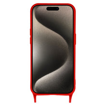Заредете изображение във визуализатора на галерията – Strap Silicone Case for Iphone 11 design 2 red
