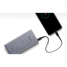 Заредете изображение във визуализатора на галерията – Samsung Powerbank 10000 mAh with wireless charging function gray (EB-U3300XJEGEU)
