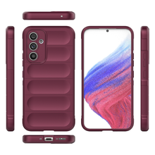 Заредете изображение във визуализатора на галерията – Magic Shield Case for Samsung Galaxy A54 5G flexible armored cover burgundy
