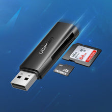 Заредете изображение във визуализатора на галерията – Ugreen CM264 USB 3.0 SD/TF card reader - black
