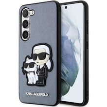 Заредете изображение във визуализатора на галерията – Karl Lagerfeld KLHCS23SSANKCPG S23 S911 hardcase grey/grey Saffiano Karl &amp; Choupette
