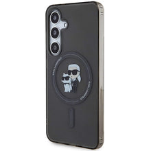 Заредете изображение във визуализатора на галерията – Karl Lagerfeld IML Karl&amp;Choupette MagSafe case for Samsung Galaxy S24 - black
