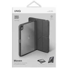 Заредете изображение във визуализатора на галерията – Uniq case for Moven iPad 10 gen. (2022) grey/charcoal grey
