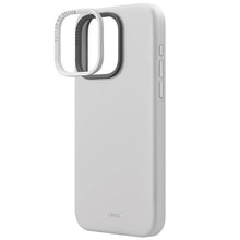 Заредете изображение във визуализатора на галерията – Uniq Lino Hue iPhone 15 Pro Max 6.7" case Magclick Charging light gray/chalk gray
