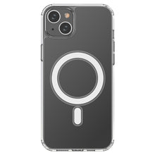 Заредете изображение във визуализатора на галерията – MagSafe iPhone 15 Plus Clear Magnetic Case - transparent
