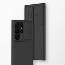 Заредете изображение във визуализатора на галерията – Nillkin CamShield Silky Magnetic Case for Samsung Galaxy S23 Ultra Cover with MagSafe with Camera Cover Black
