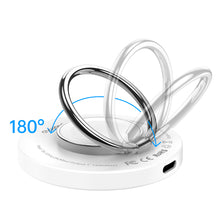 Заредете изображение във визуализатора на галерията – MagSafe Choetech T603-F inductive charger with holder - white

