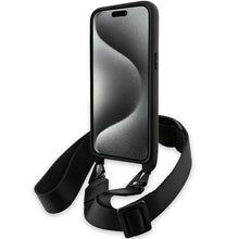 Заредете изображение във визуализатора на галерията – BMW M Edition Carbon Stripe &amp; Strap case for iPhone 15 Pro - black
