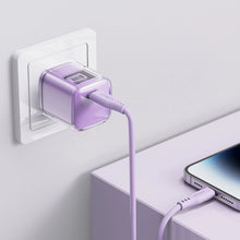 Заредете изображение във визуализатора на галерията – Acefast A53 PD 30W GaN USB-C charger with display - purple
