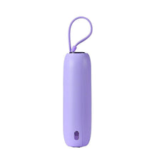 Заредете изображение във визуализатора на галерията – Joyroom power bank 10000mAh Colorful Series 22.5W with 2 built-in USB-C and Lightning cables purple (JR-L012)
