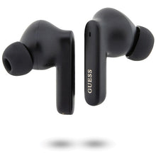 Заредете изображение във визуализатора на галерията – Original Bluetooth Earphones TWS GUESS GUTWST50EK + docking station Classic EST black

