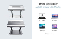 Заредете изображение във визуализатора на галерията – Nillkin ProDesk adjustable laptop stand silver
