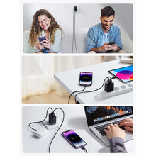 Заредете изображение във визуализатора на галерията – Joyroom JR-TCN01 2xUSB-A 12W 2.4A mains charger - black
