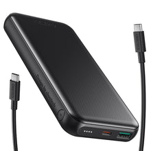Заредете изображение във визуализатора на галерията – Choetech powerbank 10000mAh 18W QC PD USB / USB C black
