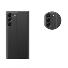 Заредете изображение във визуализатора на галерията – New Sleep View Case for Samsung S24+ with flap - black
