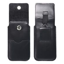 Заредете изображение във визуализатора на галерията – ROYAL - Leather universal flap pocket / black - Size 3XL - HUAWEI MATE 20X
