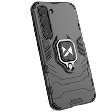 Заредете изображение във визуализатора на галерията – Wozinsky Ring Armor case for Samsung Galaxy S23+ armored cover magnetic holder ring black
