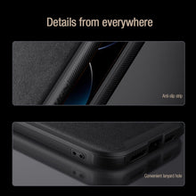 Заредете изображение във визуализатора на галерията – Nillkin CamShield S Leather Magnetic Case for Iphone 14 Pro Max blue
