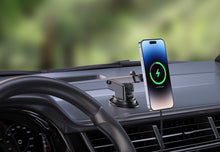 Заредете изображение във визуализатора на галерията – Amazing Thing Car holder Explorer Pro Mag with Magsafe charger TP15WMB to dashboard and air vent black

