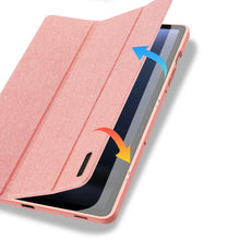 Заредете изображение във визуализатора на галерията – Dux Ducis Domo eco-leather case with stand for Samsung Tab S9 FE+ - pink
