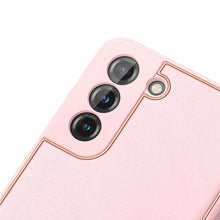 Заредете изображение във визуализатора на галерията – Dux Ducis Yolo elegant cover made of ecological leather for Samsung Galaxy S21 FE pink
