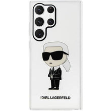 Заредете изображение във визуализатора на галерията – Karl Lagerfeld KLHCS23LHNIKTCT S23 Ultra S918 transparent hardcase Ikonik Karl Lagerfeld
