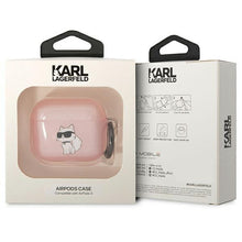 Заредете изображение във визуализатора на галерията – Karl Lagerfeld KLA3HNCHTCP Airpods 3 cover pink/pink Ikonik Choupette
