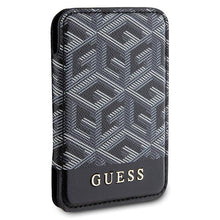 Заредете изображение във визуализатора на галерията – Guess Wallet Card Slot case GUWMSHGCFSEK MagSafe GCube stripe - black
