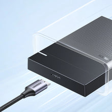 Заредете изображение във визуализатора на галерията – USB C / micro USB-B 3.0 cable Ugreen US565 5Gb/s 3A 0.5m - gray

