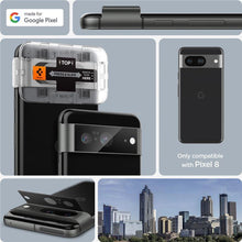 Заредете изображение във визуализатора на галерията – Spigen Glas.tR EZ Fit Optik Camera Protector for Google Pixel 8 - black 2 pcs.

