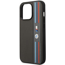 Заредете изображение във визуализатора на галерията – Case BMW BMHCP14X22PPMA iPhone 14 Pro Max 6.7" grey/grey Tricolor M Collection
